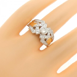 Nhẫn kim cương K18YG/PT900 0.70CT - Hàng hiệu Authentic 852837