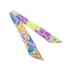 Hermès THE THREE GRACES Twilly 063441S khăn choàng