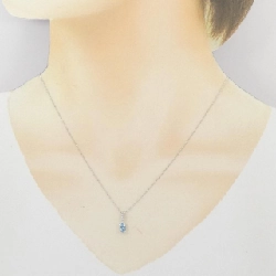 K18WG Aquamarine Necklace - Hàng hiệu Authentic 858518