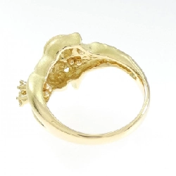 Nhẫn ngọc lục bảo K18YG hoa 0.06CT 671619