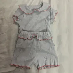 Set cộc xanh bé gái 