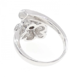 Nhẫn hoa kim cương 750WG 666064