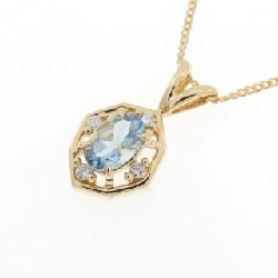 K18YG Aquamarine Necklace - Hàng hiệu Authentic 862098