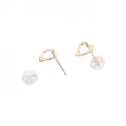 K18PG Bông tai hình trái tim - Hàng hiệu Chính hãng 867959