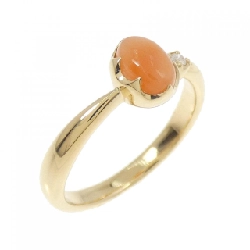 Nhẫn san hô K18YG - Hàng hiệu chính hãng