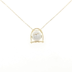 K18YG Chim trắng ngọc trai dây chuyền 9.1mm - Hàng hiệu Chính hãng