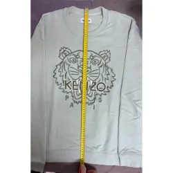 Áo sweater Kenzo màu xanh lá nhạt thêu đầu hổ size XL 729289