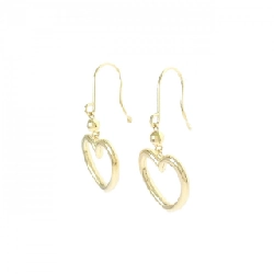 K18YG Bông tai hình trái tim - Hàng hiệu Chính hãng 871611