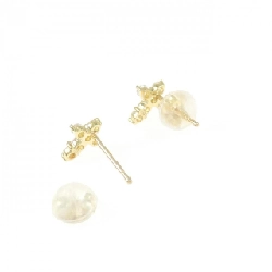 K18YG Bông tai kim cương chéo 0.20CT - Hàng hiệu Chính hãng 869868