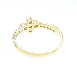 【Sản phẩm mới】Nhẫn kim cương K18YG hình hoa 0.50CT 671563