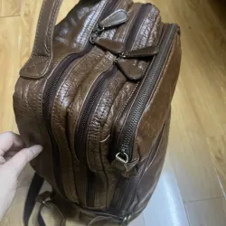 Balo nam 27x42x14 da thật 2hand 1013069