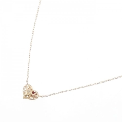 K10YG Mặt Dây Chuyền Hình Trái Tim Đá Garnet - Hàng hiệu Chính Hãng 858606