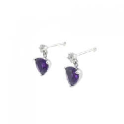 K18WG Amethyst Bông tai 1.31CT - Hàng hiệu Chính hãng 873293