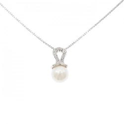 K18WG Chuỗi ngọc trai Akoya 9.0mm - Hàng hiệu Authentic