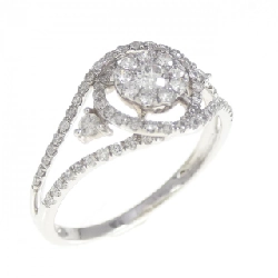 Nhẫn kim cương K18WG 0.40CT