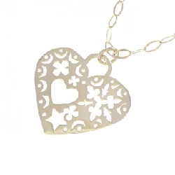 K10YG Dây chuyền hình trái tim - Hàng hiệu Authentic 863179