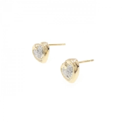 K18YG/PT900 Bông tai kim cương hình trái tim 0.03CT - Hàng hiệu Chính hãng 868701