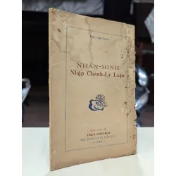 Nhân minh nhập chánh lý luận - Thích Thiện Hoà 599366