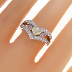 Nhẫn kim cương hình trái tim K18WG/K18PG 0.742CT - Hàng hiệu Chính hãng 851345