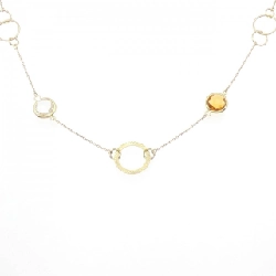 K18YG Đá màu Dây chuyền - Hàng hiệu Chính hãng