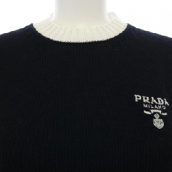 Áo len cổ tròn cotton PRADA 627819