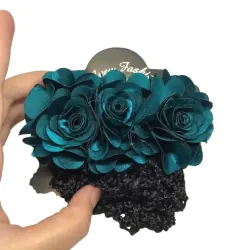 Kẹp búi tóc lưới đính bông thời trang công sở nhà hàng đủ màu 798819