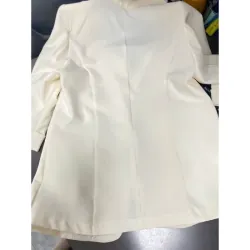 MỚI 95%***ÁO BLAZER NỮ MÀU TRẮNG BE/TRẮNG NGÀ- TAY LỬNG- *SIZE M* 591541