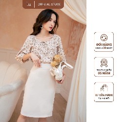 Set áo sơ mi và chân váy bút chì của Tiin store