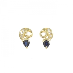 K18YG Sapphire Earrings - Hàng hiệu Authentic