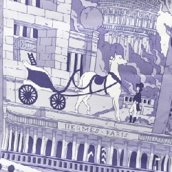 Khăn choàng HERMES HIPPOPOLIS CARRE 002934S - Hàng hiệu Chính hãng 771902