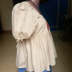 Áo váy thời trang, size M, màu kem, thời trang AMM chính hãng 1021029