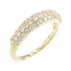 Nhẫn kim cương Pavé K18YG 0.70CT