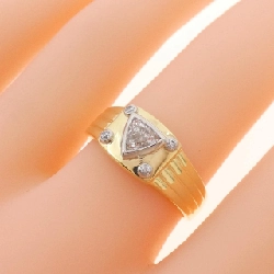 Nhẫn kim cương K18YG/PT900 0.316CT 666464