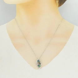 K18WG Mặt dây chuyền Opal đen 1.39CT - Hàng hiệu Chính hãng 861807