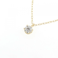 K18YG Solitaire Dây chuyền kim cương 0.148CT - Hàng hiệu Chính hãng 856432