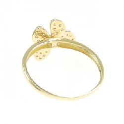 Nhẫn kim cương bướm K18YG 0.20CT 667518