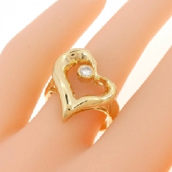 Nhẫn kim cương hình trái tim K18YG 0.12CT 670672