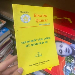 Sách Thông tin Khoa học Quân sự: Trung Quốc tăng cường sức mạnh Quân sự