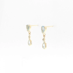 K18YG Blue Topaz Earrings - Hàng hiệu Authentic 869708