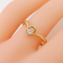 Nhẫn kim cương K18YG 0.10CT 670326