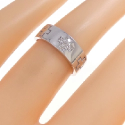 Nhẫn kim cương K18WG hình chữ thập 0.06CT 669401