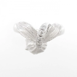 Nhẫn kim cương hoa K18WG 0.08CT 672195