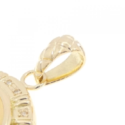 K18YG(khung) Dây chuyền đồng xu kim cương - Hàng hiệu Authentic 871745