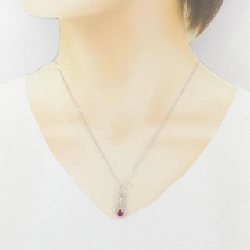 K18WG Dây chuyền Ruby 0.48CT - Hàng hiệu Chính hãng 856769