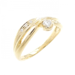 Nhẫn kim cương K18YG 0.12CT