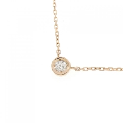 K18PG Solitaire Dây chuyền kim cương - Hàng hiệu Authentic 863324