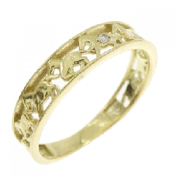 Nhẫn kim cương K18YG 0.01CT