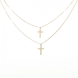 K18YG Dây chuyền hình chữ thập - Hàng hiệu Chính hãng