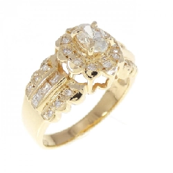 Nhẫn kim cương K18YG 0.70CT