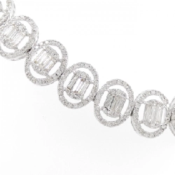 K18WG Dây chuyền kim cương 3.59CT - Hàng hiệu Chính hãng 865280